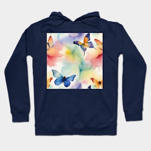 Watercolor Butterflies Hoodie